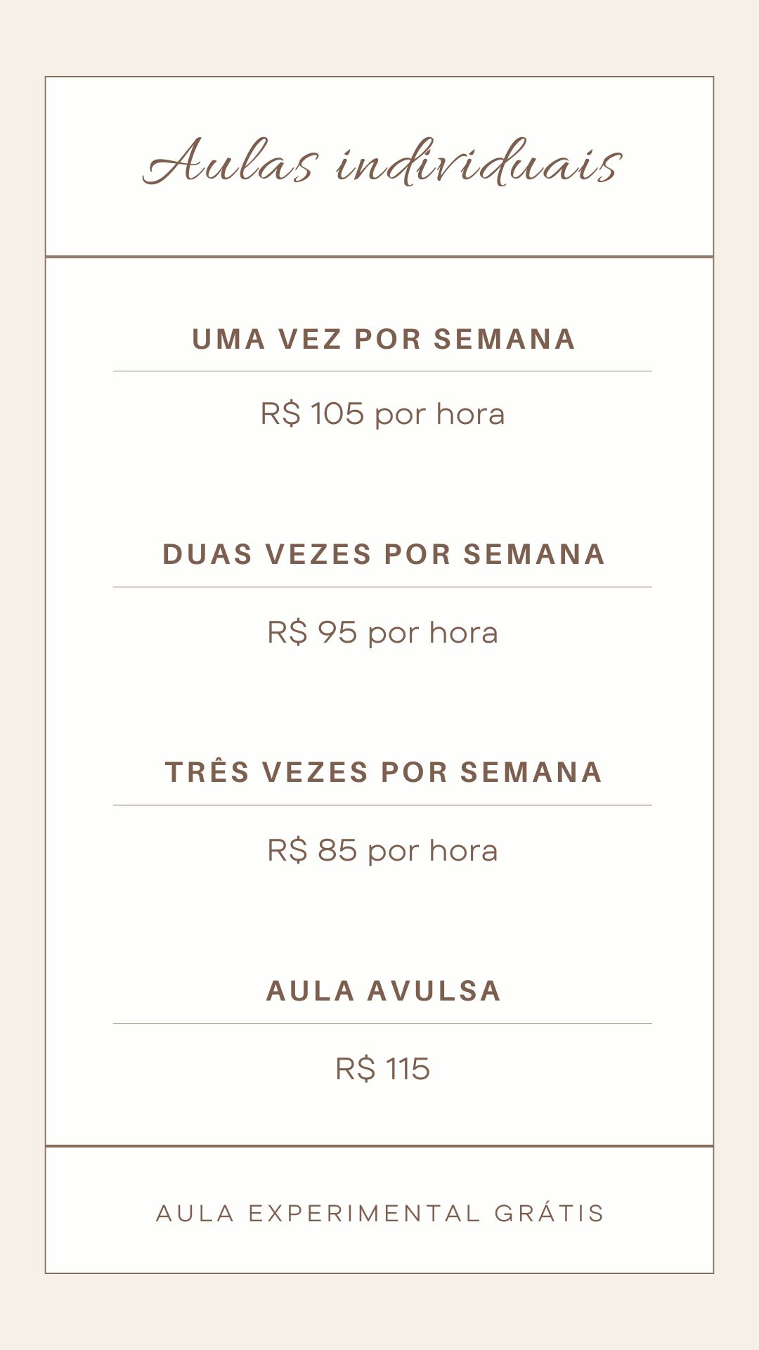 Lista de preços